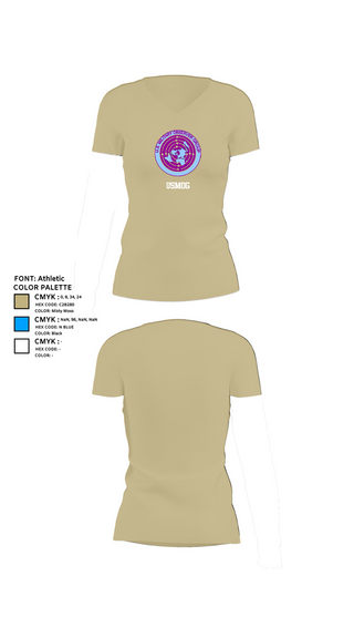 Womens Short Sleeve Vneck Shirt, USMOG, Army, Teamtime, Team time, sublimation, custom sports apparel, team uniforms, spirit wear, spiritwear, sports uniforms, custom shirts, team store, custom team store, fundraiser sports, apparel fundraiser