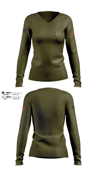 Womens Long Sleeve Vneck Shirt, ROCOM, , Teamtime, Team time, sublimation, custom sports apparel, team uniforms, spirit wear, spiritwear, sports uniforms, custom shirts, team store, custom team store, fundraiser sports, apparel fundraiser