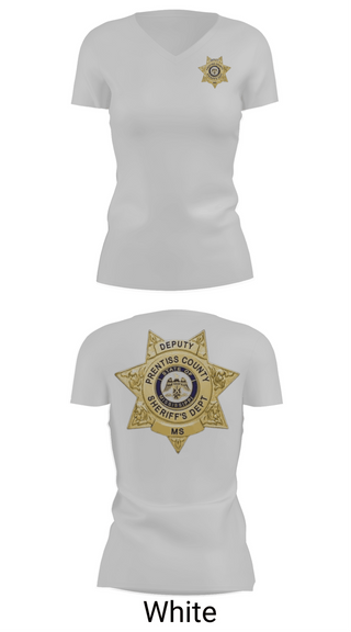 Womens Short Sleeve Vneck Shirt, Prentiss county sheriff department, Police, Teamtime, Team time, sublimation, custom sports apparel, team uniforms, spirit wear, spiritwear, sports uniforms, custom shirts, team store, custom team store, fundraiser sports, apparel fundraiser