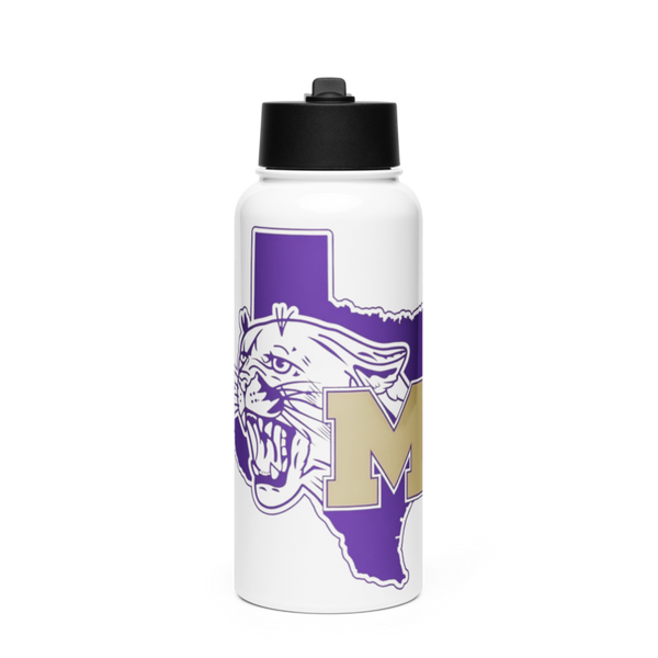 Mart High School Cheer 35729966 Stainless Steel Water Bottle with a Straw Lid