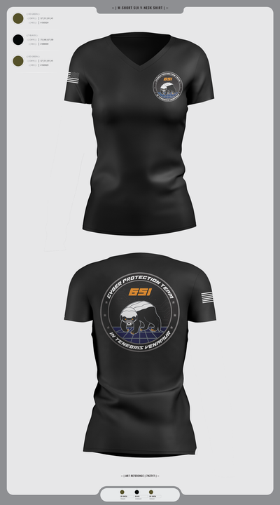 CPT3 31971916 Women's Short Sleeve V-neck Shirt - 2
