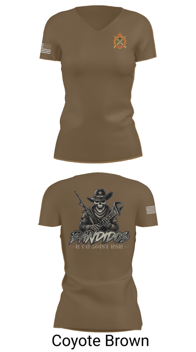 501st BSB, B Company 7979592 Women's Short Sleeve V-neck Shirt - 8