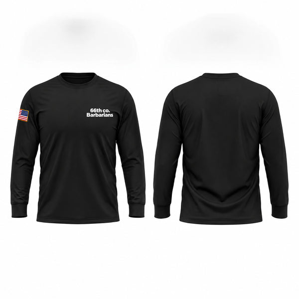 Long Sleeve Performance Shirt, 66th co. Barbarians, Army, Teamtime, Team time, sublimation, custom sports apparel, team uniforms, spirit wear, spiritwear, sports uniforms, custom shirts, team store, custom team store, fundraiser sports, apparel fundraiser