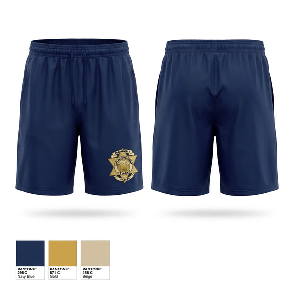 Athletic Shorts With Pockets, Porterville College Police Academy, Police, Teamtime, Team time, sublimation, custom sports apparel, team uniforms, spirit wear, spiritwear, sports uniforms, custom shirts, team store, custom team store, fundraiser sports, apparel fundraiser