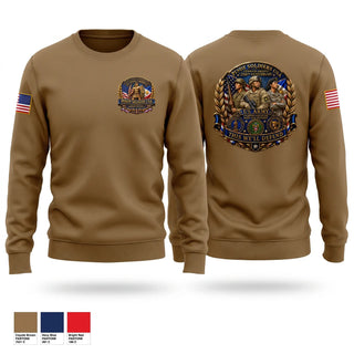 Crew Neck Sweatshirt, Pinoy Soldiers USA, Army, Teamtime, Team time, sublimation, custom sports apparel, team uniforms, spirit wear, spiritwear, sports uniforms, custom shirts, team store, custom team store, fundraiser sports, apparel fundraiser