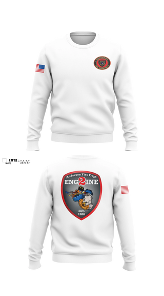 Crew Neck Sweatshirt, Anderson City Fire, Fire Department, Teamtime, Team time, sublimation, custom sports apparel, team uniforms, spirit wear, spiritwear, sports uniforms, custom shirts, team store, custom team store, fundraiser sports, apparel fundraiser