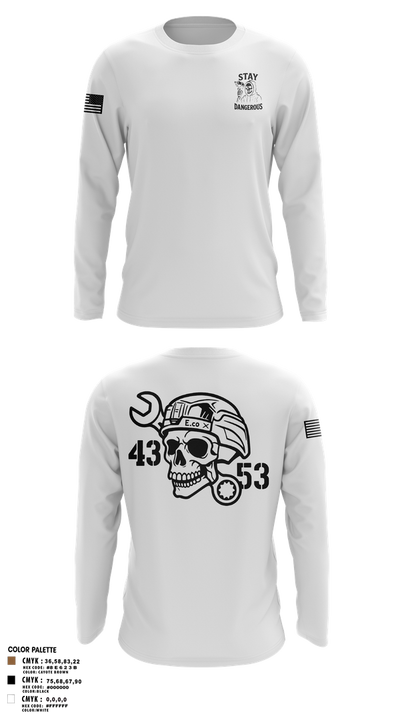 4-3 AHB 47022707 Long Sleeve Performance Shirt 2
