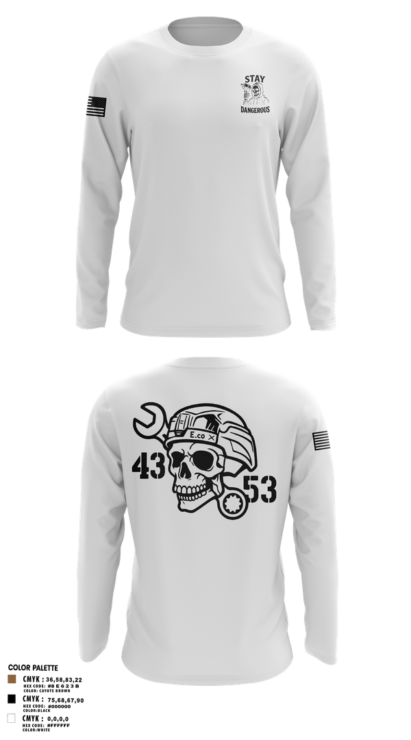 Long Sleeve Performance Shirt, 4-3 AHB, , Teamtime, Team time, sublimation, custom sports apparel, team uniforms, spirit wear, spiritwear, sports uniforms, custom shirts, team store, custom team store, fundraiser sports, apparel fundraiser