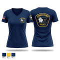 Jamestown Police Department 87015154 Women's Short Sleeve V-neck Shirt - 1
