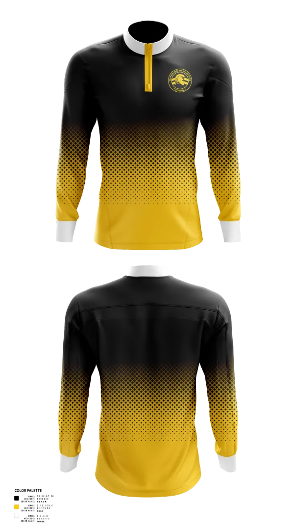 Quarter Zip Jacket, Waterloo Region Minor Football, , Teamtime, Team time, sublimation, custom sports apparel, team uniforms, spirit wear, spiritwear, sports uniforms, custom shirts, team store, custom team store, fundraiser sports, apparel fundraiser