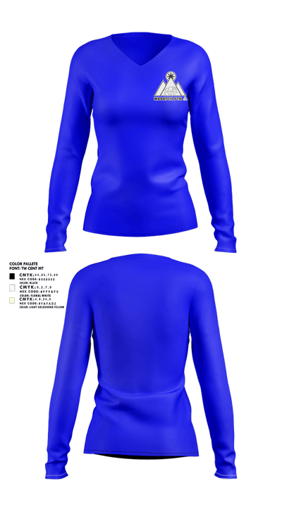 Wasatch PTK 41359176 Women's Long Sleeve V-neck Shirt - 2