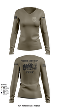 Green Haven CERT 13019233 Women's Long Sleeve V-neck Shirt - 120