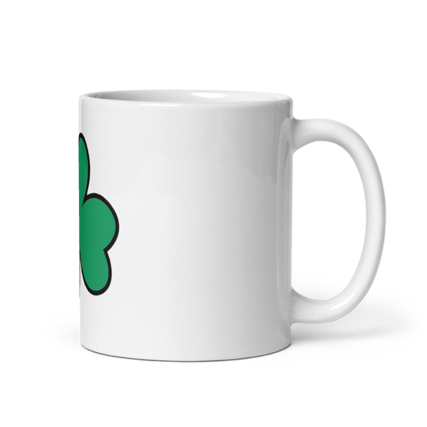 Shamrocks 77851794 White Glossy Mug - Small