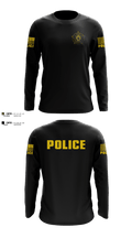Quinton Police Department 78432934 Long Sleeve Performance Shirt - 2
