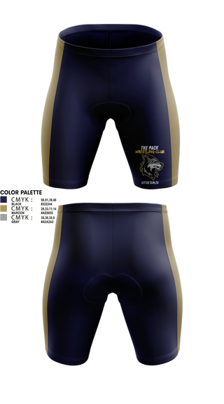 Mens Compression Shorts, The Pack Wrestling Club, Wrestling, Teamtime, Team time, sublimation, custom sports apparel, team uniforms, spirit wear, spiritwear, sports uniforms, custom shirts, team store, custom team store, fundraiser sports, apparel fundraiser