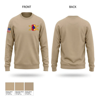 Crew Neck Sweatshirt, 138th Fires Brigade, National Guard, Teamtime, Team time, sublimation, custom sports apparel, team uniforms, spirit wear, spiritwear, sports uniforms, custom shirts, team store, custom team store, fundraiser sports, apparel fundraiser