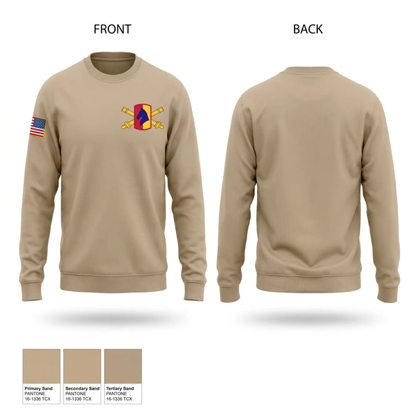 Crew Neck Sweatshirt, 138th Fires Brigade, National Guard, Teamtime, Team time, sublimation, custom sports apparel, team uniforms, spirit wear, spiritwear, sports uniforms, custom shirts, team store, custom team store, fundraiser sports, apparel fundraiser