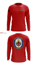 USS Nebraska 45293646 Long Sleeve Performance Shirt - 3