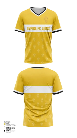 Mens Soccer Jersey, Aspire FC Lions, Men's Soccer, Teamtime, Team time, sublimation, custom sports apparel, team uniforms, spirit wear, spiritwear, sports uniforms, custom shirts, team store, custom team store, fundraiser sports, apparel fundraiser
