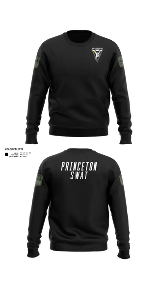Crew Neck Sweatshirt, Princeton SWAT, Police, Teamtime, Team time, sublimation, custom sports apparel, team uniforms, spirit wear, spiritwear, sports uniforms, custom shirts, team store, custom team store, fundraiser sports, apparel fundraiser