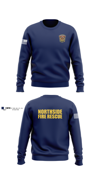 Crew Neck Sweatshirt, Northside Fire Rescue, Fire Department, Teamtime, Team time, sublimation, custom sports apparel, team uniforms, spirit wear, spiritwear, sports uniforms, custom shirts, team store, custom team store, fundraiser sports, apparel fundraiser