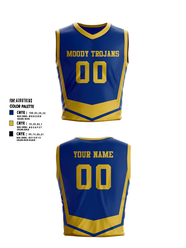 Mens Basketball Jersey, Moody Trojans, Men's Basketball, Teamtime, Team time, sublimation, custom sports apparel, team uniforms, spirit wear, spiritwear, sports uniforms, custom shirts, team store, custom team store, fundraiser sports, apparel fundraiser
