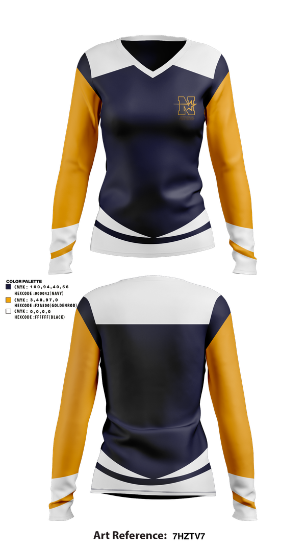 Womens Long Sleeve Vneck Shirt, Nottingham, Field Hockey, Teamtime, Team time, sublimation, custom sports apparel, team uniforms, spirit wear, spiritwear, sports uniforms, custom shirts, team store, custom team store, fundraiser sports, apparel fundraiser