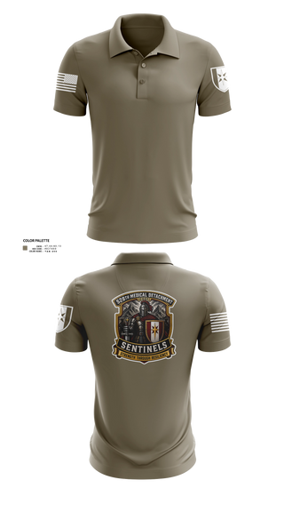 Short Sleeve Performance Polo, 528th MED DET COSC, Army, Teamtime, Team time, sublimation, custom sports apparel, team uniforms, spirit wear, spiritwear, sports uniforms, custom shirts, team store, custom team store, fundraiser sports, apparel fundraiser