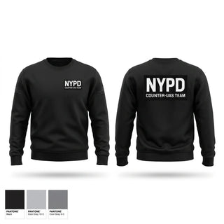 Crew Neck Sweatshirt, NYPD CUAS-Team, Police, Teamtime, Team time, sublimation, custom sports apparel, team uniforms, spirit wear, spiritwear, sports uniforms, custom shirts, team store, custom team store, fundraiser sports, apparel fundraiser