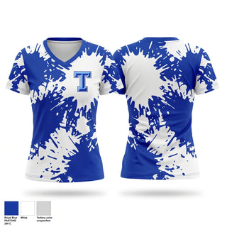 Womens Short Sleeve Vneck Shirt, Tahoka, Women's Basketball, Teamtime, Team time, sublimation, custom sports apparel, team uniforms, spirit wear, spiritwear, sports uniforms, custom shirts, team store, custom team store, fundraiser sports, apparel fundraiser