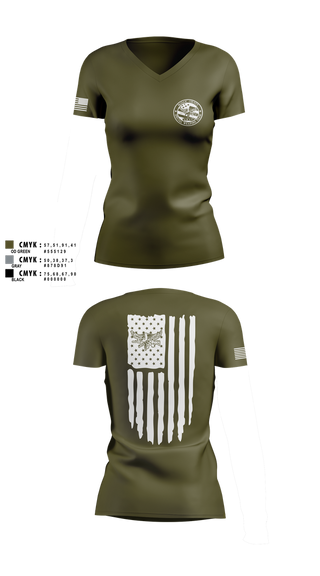 Womens Short Sleeve Vneck Shirt, PCSO Black Knights, , Teamtime, Team time, sublimation, custom sports apparel, team uniforms, spirit wear, spiritwear, sports uniforms, custom shirts, team store, custom team store, fundraiser sports, apparel fundraiser