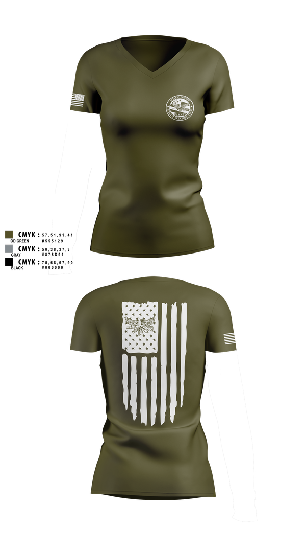Womens Short Sleeve Vneck Shirt, PCSO Black Knights, , Teamtime, Team time, sublimation, custom sports apparel, team uniforms, spirit wear, spiritwear, sports uniforms, custom shirts, team store, custom team store, fundraiser sports, apparel fundraiser