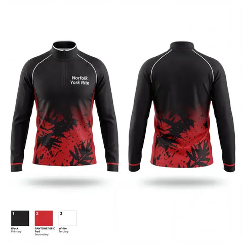 Quarter Zip Jacket, Norfolk York Rite, Spirit Store, Teamtime, Team time, sublimation, custom sports apparel, team uniforms, spirit wear, spiritwear, sports uniforms, custom shirts, team store, custom team store, fundraiser sports, apparel fundraiser