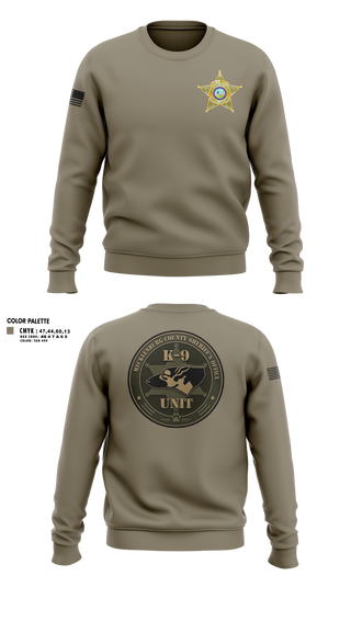 Crew Neck Sweatshirt, Mecklenburg County Sheriff’s Office K9, Police, Teamtime, Team time, sublimation, custom sports apparel, team uniforms, spirit wear, spiritwear, sports uniforms, custom shirts, team store, custom team store, fundraiser sports, apparel fundraiser