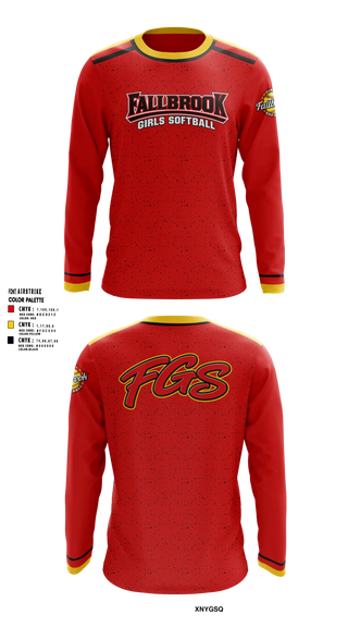 Long Sleeve Performance Shirt, Fallbrook girls softball, Softball, Teamtime, Team time, sublimation, custom sports apparel, team uniforms, spirit wear, spiritwear, sports uniforms, custom shirts, team store, custom team store, fundraiser sports, apparel fundraiser