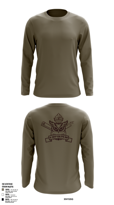 4th/104th BN (CA/PO) 7380170 Long Sleeve Performance Shirt 14