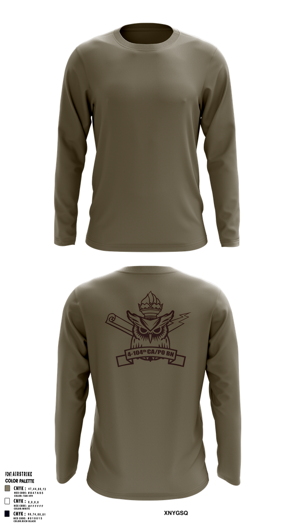 Long Sleeve Performance Shirt, 4th/104th BN (CA/PO), , Teamtime, Team time, sublimation, custom sports apparel, team uniforms, spirit wear, spiritwear, sports uniforms, custom shirts, team store, custom team store, fundraiser sports, apparel fundraiser