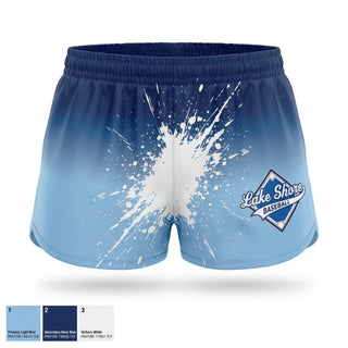 Womens Shorts, Lake Shore Graysox, Baseball, Teamtime, Team time, sublimation, custom sports apparel, team uniforms, spirit wear, spiritwear, sports uniforms, custom shirts, team store, custom team store, fundraiser sports, apparel fundraiser