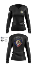Manhattan Police Department 25505954 Women's Long Sleeve V-neck Shirt - 102