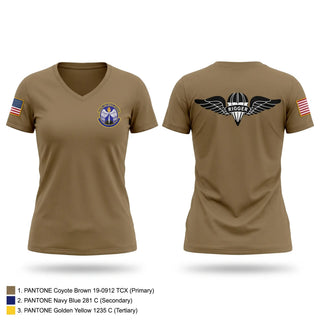 Womens Short Sleeve Vneck Shirt, 351SWTS, Air Force, Teamtime, Team time, sublimation, custom sports apparel, team uniforms, spirit wear, spiritwear, sports uniforms, custom shirts, team store, custom team store, fundraiser sports, apparel fundraiser