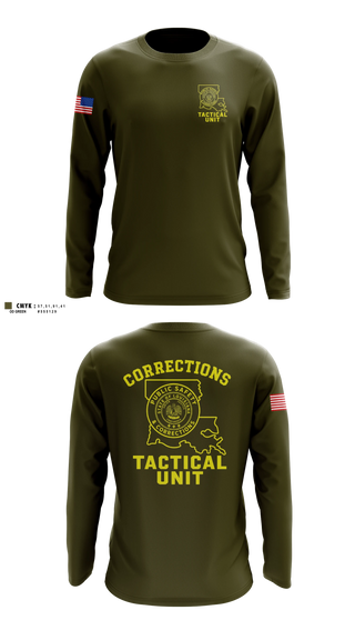 Long Sleeve Performance Shirt, David Wade Correctional Center, Police, Teamtime, Team time, sublimation, custom sports apparel, team uniforms, spirit wear, spiritwear, sports uniforms, custom shirts, team store, custom team store, fundraiser sports, apparel fundraiser