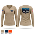 Blue Ridge Fire Women's Long Sleeve V-neck Shirt - 1