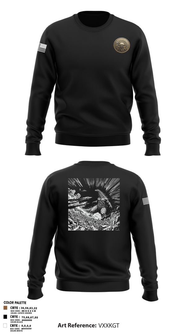 Crew Neck Sweatshirt, Vfa-147, Navy, Teamtime, Team time, sublimation, custom sports apparel, team uniforms, spirit wear, spiritwear, sports uniforms, custom shirts, team store, custom team store, fundraiser sports, apparel fundraiser