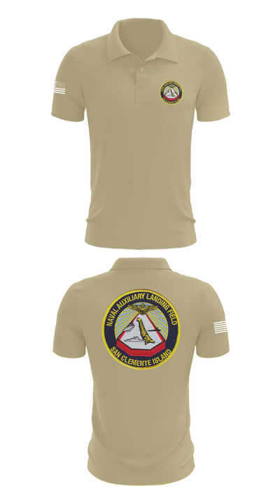 NAVAL AUXILIARY LANDING FIELD SAN CLEMENTE ISLAND 84948296 Short Sleeve Performance Polo - 83