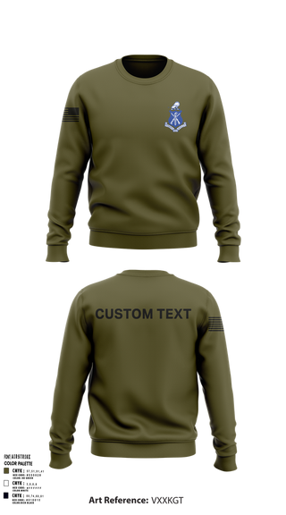 Crew Neck Sweatshirt, Pershing Rifles Kilo 8, , Teamtime, Team time, sublimation, custom sports apparel, team uniforms, spirit wear, spiritwear, sports uniforms, custom shirts, team store, custom team store, fundraiser sports, apparel fundraiser