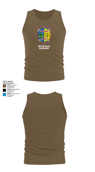 Newton Police Department 7766110 Tank Top - 18