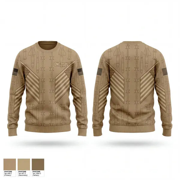 Crew Neck Sweatshirt, ONE2025, Army, Teamtime, Team time, sublimation, custom sports apparel, team uniforms, spirit wear, spiritwear, sports uniforms, custom shirts, team store, custom team store, fundraiser sports, apparel fundraiser
