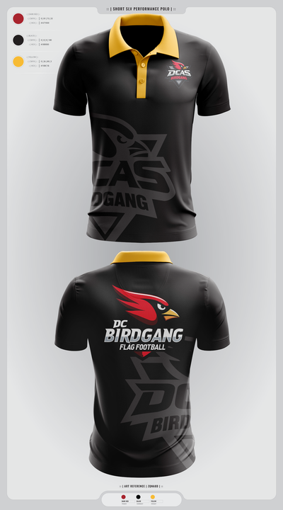 Derby City Birdgang 3850834 Short Sleeve Performance Polo - 2