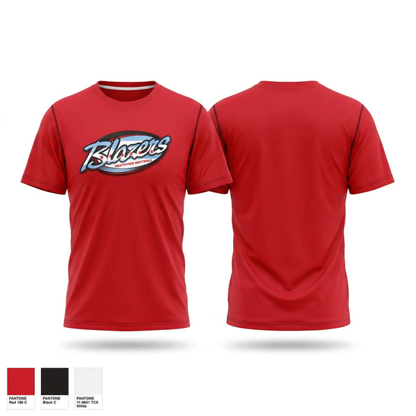 Short Sleeve Performance Shirt, Blazers, Softball, Teamtime, Team time, sublimation, custom sports apparel, team uniforms, spirit wear, spiritwear, sports uniforms, custom shirts, team store, custom team store, fundraiser sports, apparel fundraiser