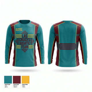 Long Sleeve Performance Shirt, Las Cruces Aquatic Team, Swimming, Teamtime, Team time, sublimation, custom sports apparel, team uniforms, spirit wear, spiritwear, sports uniforms, custom shirts, team store, custom team store, fundraiser sports, apparel fundraiser